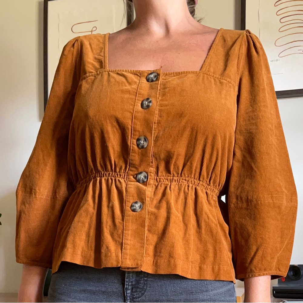 Madewell peasant top